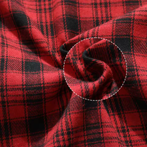Chemisiers à manches longues en flanelle à carreaux 100% coton sur mesure en gros pour femmes - Product Image 5