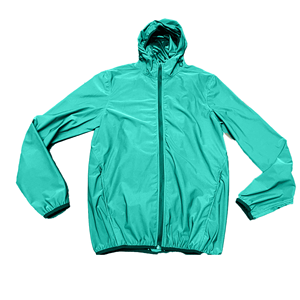 Chaqueta Cortavientos con Capucha para Hombre, Color Sólido, Cierre de Cremallera, Ropa Casual para Exteriores, Exterior de Poliéster y Nailon, Corte Regular, Chaqueta de Primavera - Product Image 2