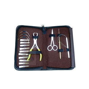 Kit d'outils professionnels haut de gamme pour extensions de cheveux – Pinces, outils à boucles, ciseaux et pinces personnalisables pour salon et usage domestique - Product Image 1