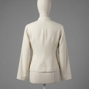 Veste élégante vintage pour femme, col montant, manches longues, boutons chinois, style décontracté chic, vente en gros - Product Image 2