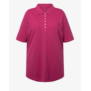 เสื้อโปโลผู้หญิงขายส่ง OEM ผ้าฝ้ายระบายอากาศได้ดี ไซส์ใหญ่ สีตามสั่ง คุณภาพสูง เสื้อโปโลผู้หญิง - Product Image 1