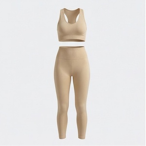 Plus Size <b>Yoga</b> <b>Set</b> For Women Lace Solid Front Customizable Two Piece Breathable Waterproof Eco Friendly Premium Suit - Product Image 1
