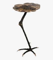 Break a leg <b>side</b> <b>table</b> sand cast metal <b>side</b> <b>table</b> septarian stone top <b>table</b> luxury <b>side</b> <b>table</b> designer accent <b>table</b> - Product Image 2