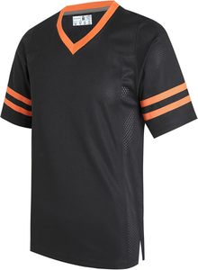 Camiseta de béisbol de manga corta, color sólido, transpirable, deportiva, informal, para verano, con cuello marinero - Product Image 4