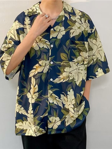 Chemise décontractée pour homme, fabrication OEM/ODM, toile unie, séchage rapide, haute qualité, manches courtes, vente en gros, personnalisable en vrac - Product Image 3