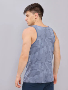 PASUXI Casual Quick Dry Moisture Wicking Fitness Stringer Cotton Ribbed Tank Top Men's Gym Workout <b>Singlet</b> Breathable <b>Running</b> - Product Image 3