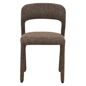 Silla de comedor tapizada contemporánea, sillón de respaldo alto, tela de lino, asiento de cocina, muebles modernos para el hogar - Product Image 2