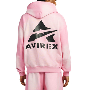 Avirex Men's <b>Pink</b> Tie-Dye Hooded Sweatshirt Oversized Casual French Terry Pullover ODM <b>Hoodie</b> Manufacturer Custom Apparel - Product Image 5