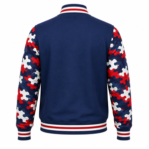 Wholesale Customized Logo Fashion Street Clothing <b>Men's</b> <b>Baseball</b> <b>Jacket</b> Designer Clothing <b>Men's</b> Street Style Campus <b>Jacket</b> - Product Image 2