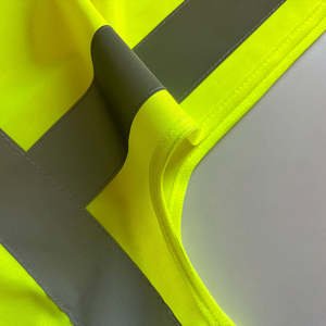 Chaleco de Seguridad Reflectante de Alta Visibilidad con Logotipo Personalizado, 100% Poliéster, Cierre Frontal, Chaleco de Seguridad Económico - Product Image 3