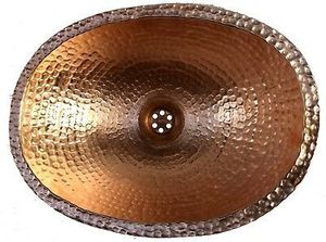 Lavabo de Cobre Sostenible Hecho a Mano, Lavabo Tipo Vaso, Accesorio de Baño Premium, Colección Elegante de Muebles Decorativos de Metal - Product Image 2