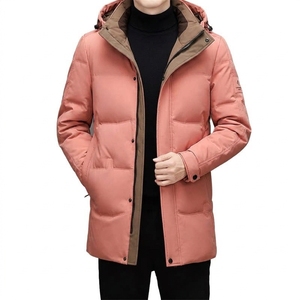 Custom <b>Men's</b> Winter Hooded Jacket <b>Long</b> <b>Padded</b> Design Warm Casual Outdoor Fashion Outerwear - Product Image 6