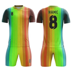 ชุดเสื้อฟุตบอลแขนสั้นแบบแห้งเร็ว โพลีเอสเตอร์ 100% สกรีนลายตามสั่ง สีดำขาว คอกลม - Product Image 6
