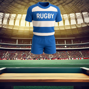 ชุดเครื่องแบบรักบี้ใส่สบายสำหรับผู้ใหญ่ทุกเพศแห้งเร็วระบายอากาศป้องกันแบคทีเรียพิมพ์สีตามสั่ง - Product Image 6