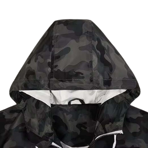 Men Plus Size Waterproof Anorak Cycling <b>Rain</b> <b>Jacket</b> Pullover Windbreaker Full Zip up Hooded Custom Printing Men's <b>Jackets</b> - Product Image 5