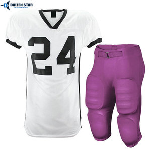 Ensemble de maillot et pantalon de football américain pour hommes, col en V, manches courtes, uniforme athlétique respirant, pour adultes, toutes saisons - Product Image 6