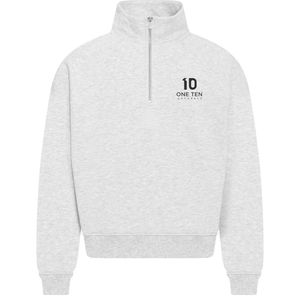เสื้อสเวตเชิ้ตผู้ชายแบบซิปครึ่งตัว ผ้าคอตตอนผสมพรีเมียม เสื้อพูลโอเวอร์ลำลอง ชุดกีฬา สกรีนโลโก้ได้ตามสั่ง รับผลิตแบบ OEM ODM เสื้อผ้าขายส่ง - Product Image 1