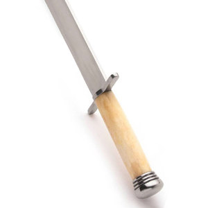 Couteau Bowie en acier inoxydable avec manche en bois confortable, équipement de survie pour le camping, la chasse et le bushcraft en plein air - Product Image 2