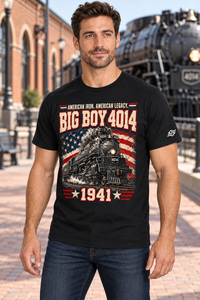 Camiseta Vintage para Hombre con Estampado de Tren, Cuello Redondo, Manga Corta, Algodón, Diseño de Locomotora de Vapor Histórica, Ropa Casual - Product Image 6