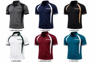 Camiseta de Manga Corta para Hombre, Diseño Frontal con Logotipo Personalizado, Transpirable, de Secado Rápido, en Tela Jersey de Poliéster/Algodón, Estilo Casual - Product Image 6