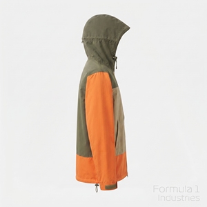 Men's Hooded Color Blocking <b>Jacket</b> Waterproof PU Coated Polyester Casual Winter Outdoor Wear Windbreaker Unisex - Product Image 1