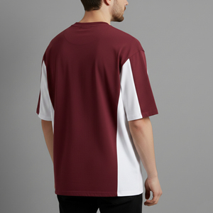 เสื้อยืดผู้ชายคอตตอน 100% ทรงหลวม 2 สี ขายส่ง พิมพ์โลโก้ 3 มิติแบบนูน ระบายอากาศได้ดี เป็นมิตรกับสิ่งแวดล้อม สไตล์สตรีทแวร์ - Product Image 2