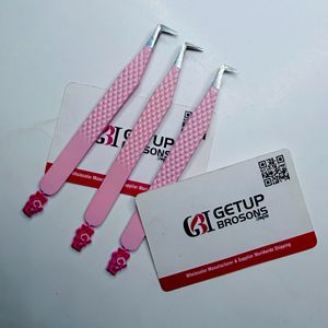 TeaDyBear Embout en acier inoxydable découpé, anti-statique, anti-magnétique, 90°, longueur 10 mm, pointe lisse, prise parfaite, logo personnalisé, rose poudré - Product Image 5