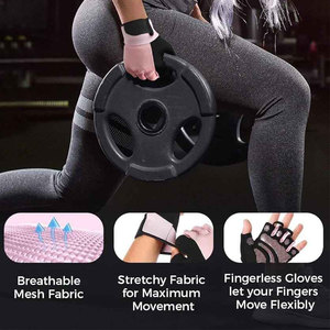 Gants de sport unisexes personnalisés de haute qualité avec logo, pour la musculation et la protection des paumes, pour femmes - Produits en promotion - Product Image 4