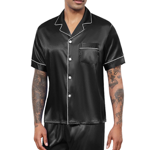 Classic <b>Men</b> <b>Sleeping</b> Suit Lightweight Nightwear Set New Design Smooth Fabric <b>Men</b> Night Suit New Design <b>Men</b> Night Dress - Product Image 5