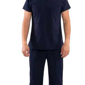 Unisex Baumwoll-Medizinisches Scrub-Set Leichtes Atmungsaktives Arzt-Krankenschwester-Arbeitskleidung Uniform Maßanfertigung - Product Image 3