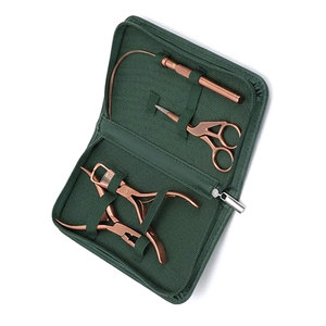 Kit professionnel d'outils pour extensions de cheveux 4 pièces : pinces en acier inoxydable, aiguille à boucle, ciseaux pour salon de coiffure professionnel - Product Image 3