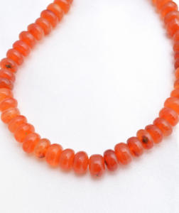 Cuentas de cornalina natural de África, cuentas lisas de 7 mm, piedras preciosas naturales para la elaboración de joyería fina. - Product Image 3