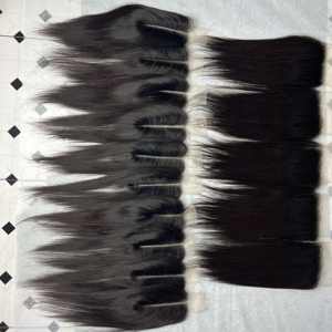 Extensiones de cabello humano vietnamita natural de toda la longitud Super doble dibujado con cierre recto de hueso al por mayor - Product Image 1