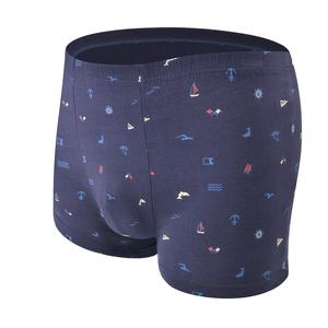 Calzoncillos bóxer de algodón puro para hombre, de tiro medio, estampados multicolor, transpirables, de ajuste holgado, talla grande, venta al por mayor - Product Image 2