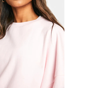 Sudadera con Capucha para Mujer, Moderna y a la Moda, Estilo Urbano, Tejido 100% Algodón, Antiencogimiento, Color Rosa Claro, para Invierno - Product Image 3