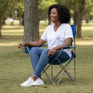 Silla de jardín personalizada Jack and Jill, silla plegable para acampar al aire libre con impresión de nombre personalizado, asiento portátil para picnic en la playa - Product Image 4