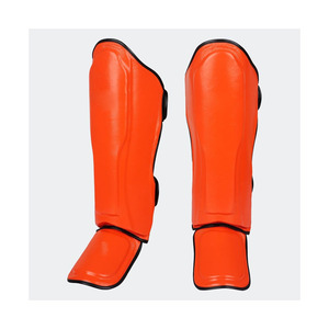 Protège-tibias en cuir de qualité supérieure, réglables, pour boxe, MMA, Muay Thai, Kickboxing, protection du cou-de-pied, OEM ODM, vente en gros - Product Image 2
