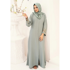 Mejor Precio Abaya de Manga Larga Transpirable con Cintura Natural para Mujer 2026 Vestidos Largos de Moda Urbana para Exteriores con MOQ Bajo - Product Image 3