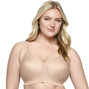 Sujetador deportivo para mujer, color marrón liso, espalda cruzada, sin costuras, de alto soporte, transpirable, para yoga y entrenamiento, de Spandex/Nylon en la parte delantera - Product Image 1