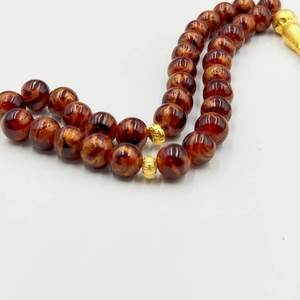 Tasbih en bois naturel poli, fait main, écologique, perles de prière islamiques, chapelet musulman, Dhikr quotidien, prière religieuse - Product Image 5
