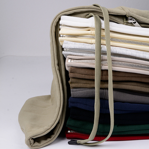 High Quality Custom 320GSM Men's Hooded Zip-Up Hoodies Cotton Zipper Hoodies With Embroidered Printed Logo for Unisex - Product Image 6