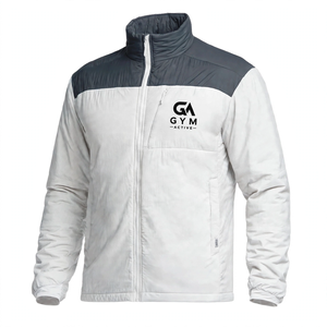 GYM Active White Lightweight <b>Hooded</b> <b>Soft</b> <b>Shell</b> Outdoor <b>Jacket</b> Functional Sports Single Layer Windproof Waterproof Breathable - Product Image 1