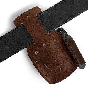 Étui de ceinture moderne en cuir véritable fait main pour mètre à ruban, avec boucle automatique en alliage, idéal pour charpentiers et constructeurs - Product Image 5