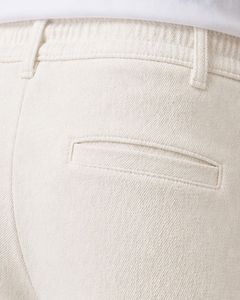 Custom Men White Slim Fit Casual Jogger Pants Elastic Waist <b>Drawstring</b> <b>Trousers</b> Soft Fabric Comfortable Daily Wear Stylish Look - Product Image 4