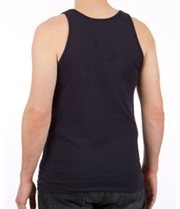 Camiseta sin Mangas Negra para Hombre, Cuello Redondo, Tejida, Color Sólido, Estilo Casual - Product Image 5
