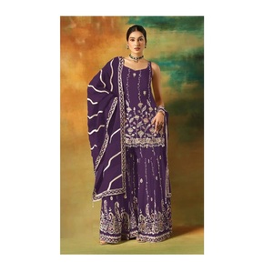 Elegant Designer Foil Printed Pakistani Suit with Heavy Embroidery and <b>Sequin</b> Work for Weddings Parties Festive Wear Collection - Product Image 1
