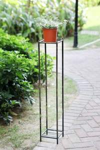 Support de pot de fleurs en fer robuste, conçu pour maintenir les grands pots en toute sécurité grâce à un cadre renforcé et un support fiable. - Product Image 6