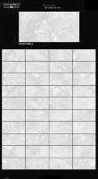 Carreaux muraux en porcelaine GVT PGVT effet marbre et pierre 300x600mm (30x60cm / 12x24 pouces) 12x24 pouces effet marbre moderne pour salle de bain