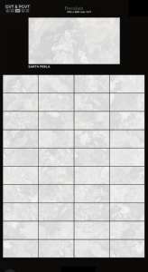 Azulejos de Porcelana GVT PGVT con Aspecto de Mármol y Piedra de 300x600 mm (30x60 cm / 12x24 Pulgadas), Azulejos de Pared con Efecto Mármol Moderno de 12x24 Pulgadas para Baño - Product Image 2