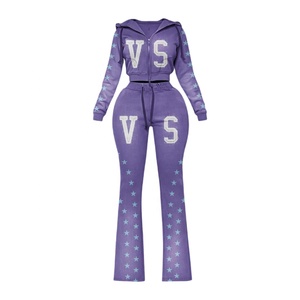 OEM Women's Winter Eco-Friendly Quick Dry Distress Embroidery <b>Short</b> Knee-Length Sweatpants <b>Jogger</b> Tracksuit Streetwear Zipper - Product Image 5